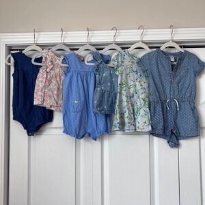 Carter's GAP Old Navy Romper Dress Top Bundle Floral Polka Dot‎ 12-18 Months